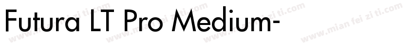 Futura LT Pro Medium字体转换